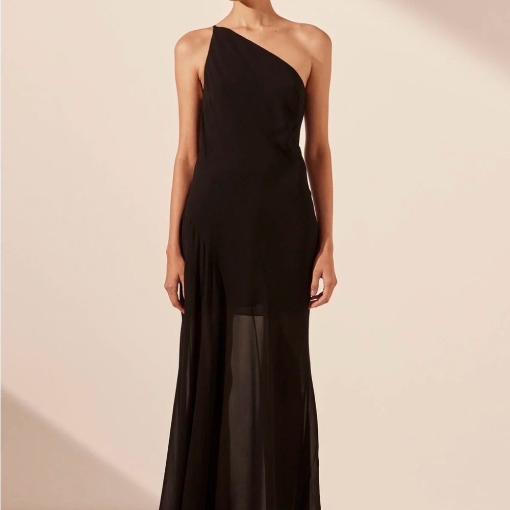 Shona Joy Amina One Shoulder Panelled Maxi
Dress